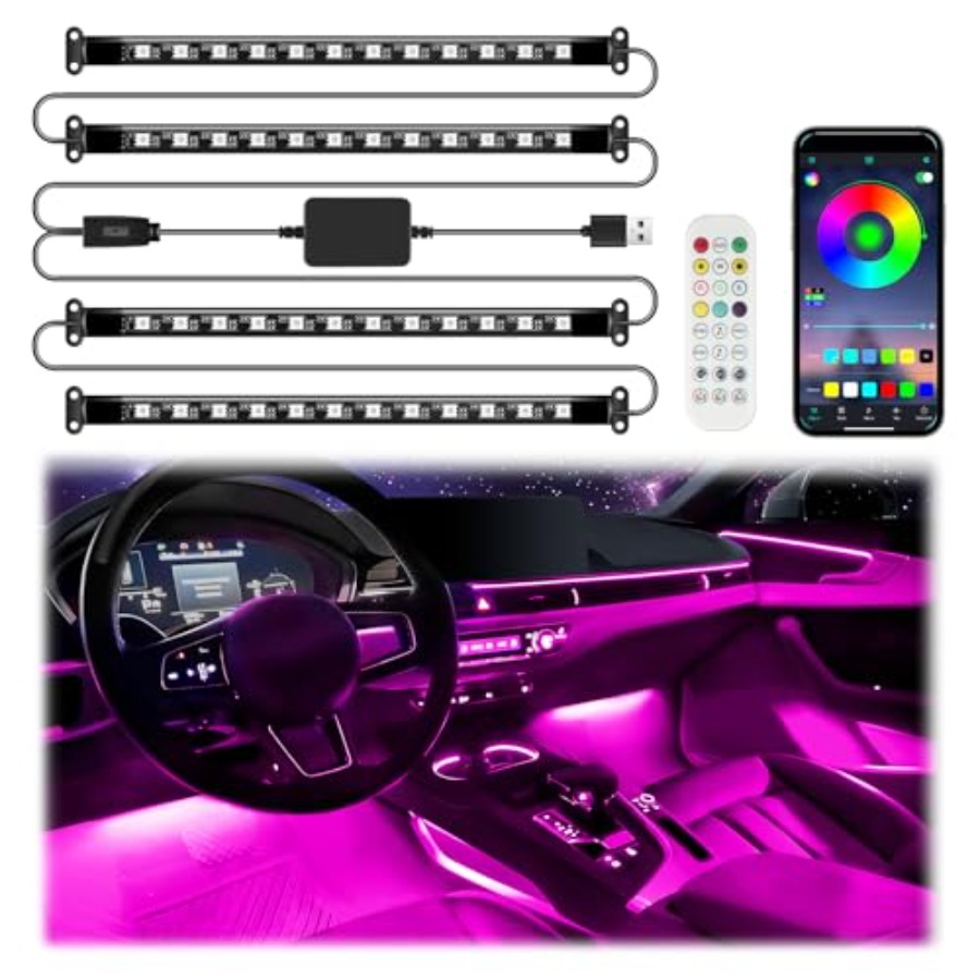 Interior Design Remote - Lampu LED Interior Mobil Pintar dengan