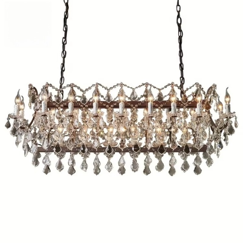 Interior Design Industrial Style - Lampu Kristal Chandelier Gaya Desain Industrial