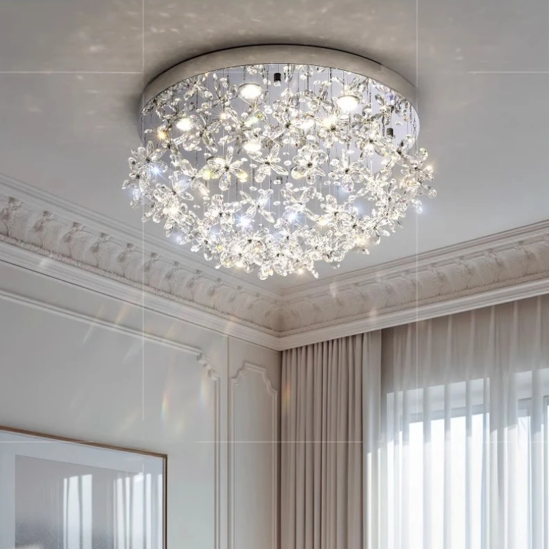 Interior Design Luxury Living Room - Lampu langit-langit desainer kristal akrilik K9