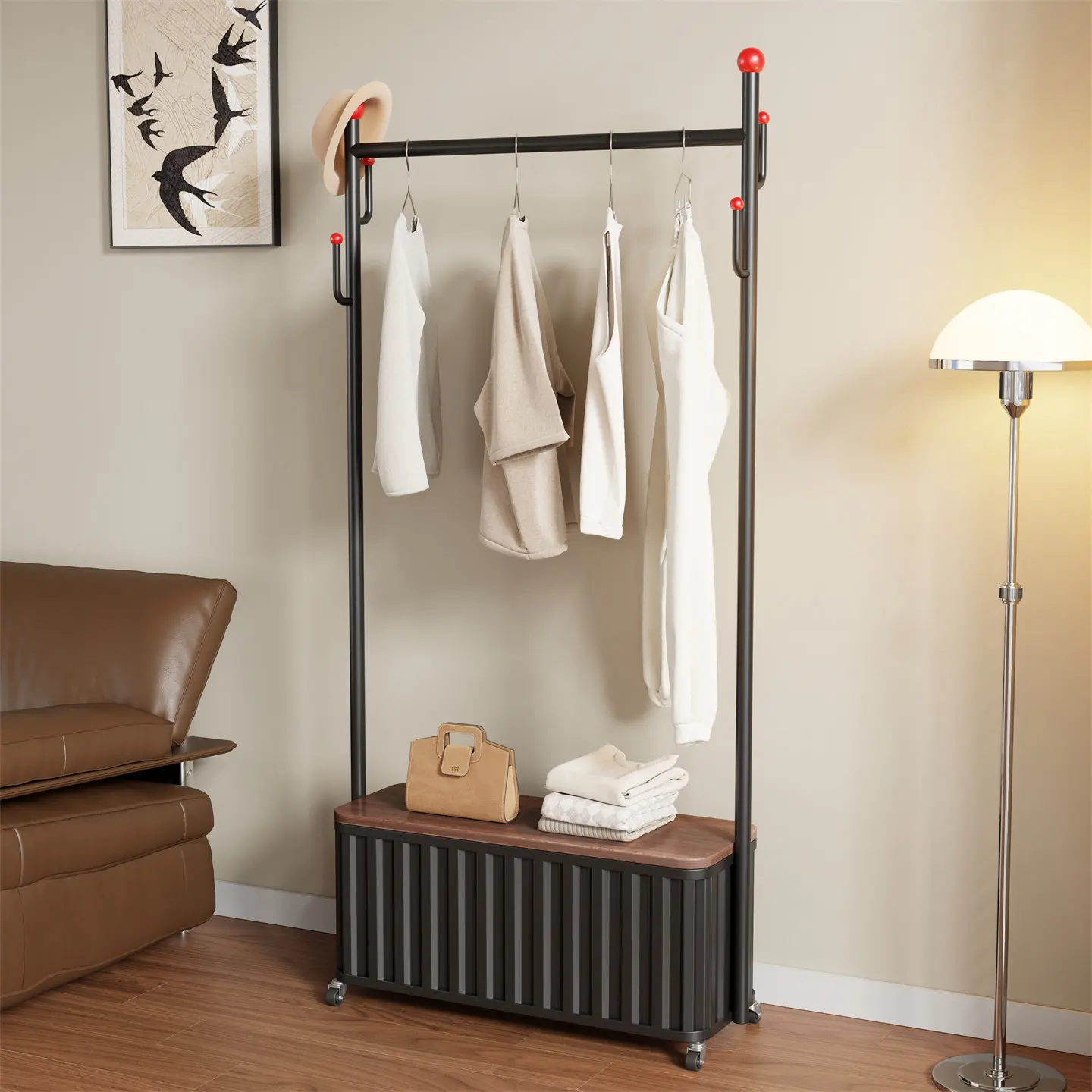 Interior Design Luxury Living Room - Rak Mantel Modular Mewah Retro untuk