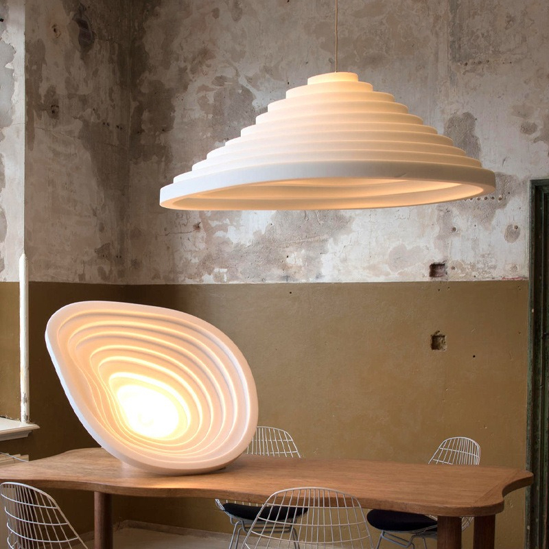 Interior Design Remote - Lampu Gantung LED Resin Gaya Wabi-Sabi
