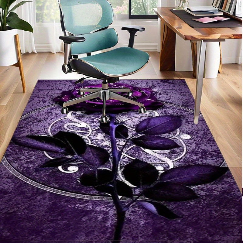 Interior Design Luxury Living Room - Karpet Daun Ungu untuk Dekorasi Kantor