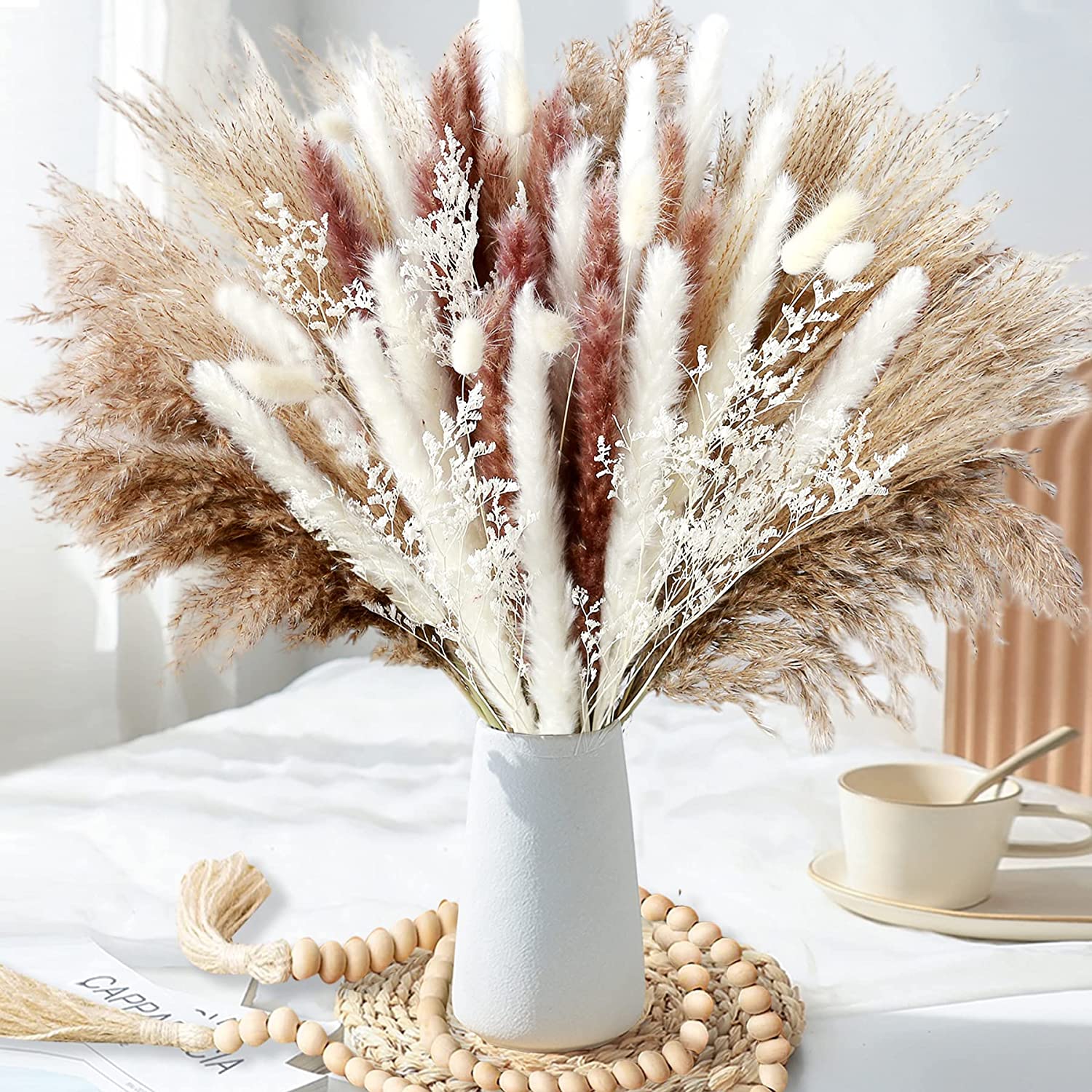 Dried Pampas Bundle - Dekorasi Meja Rumah Tanaman Kering Bunga