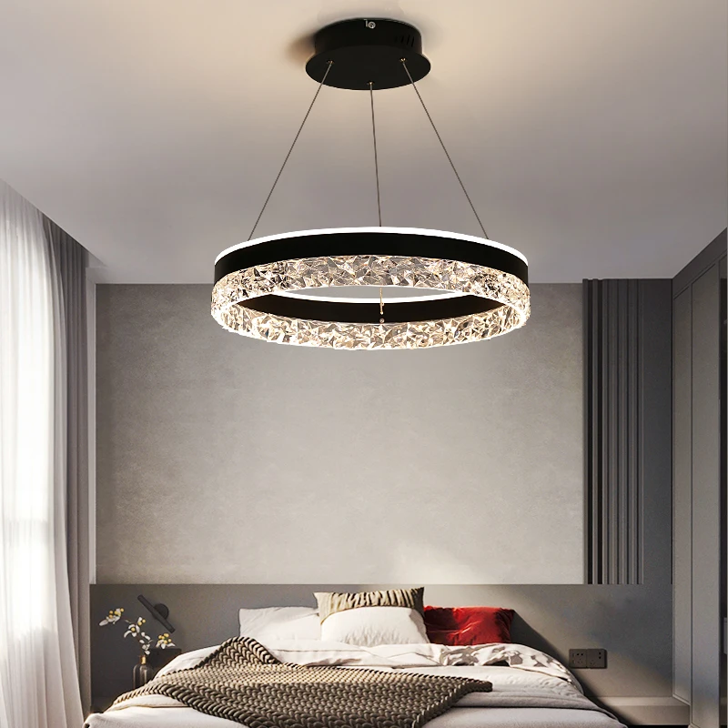Interior Design Luxury Living Room - Lampu Gantung LED Kristal Mewah Modern