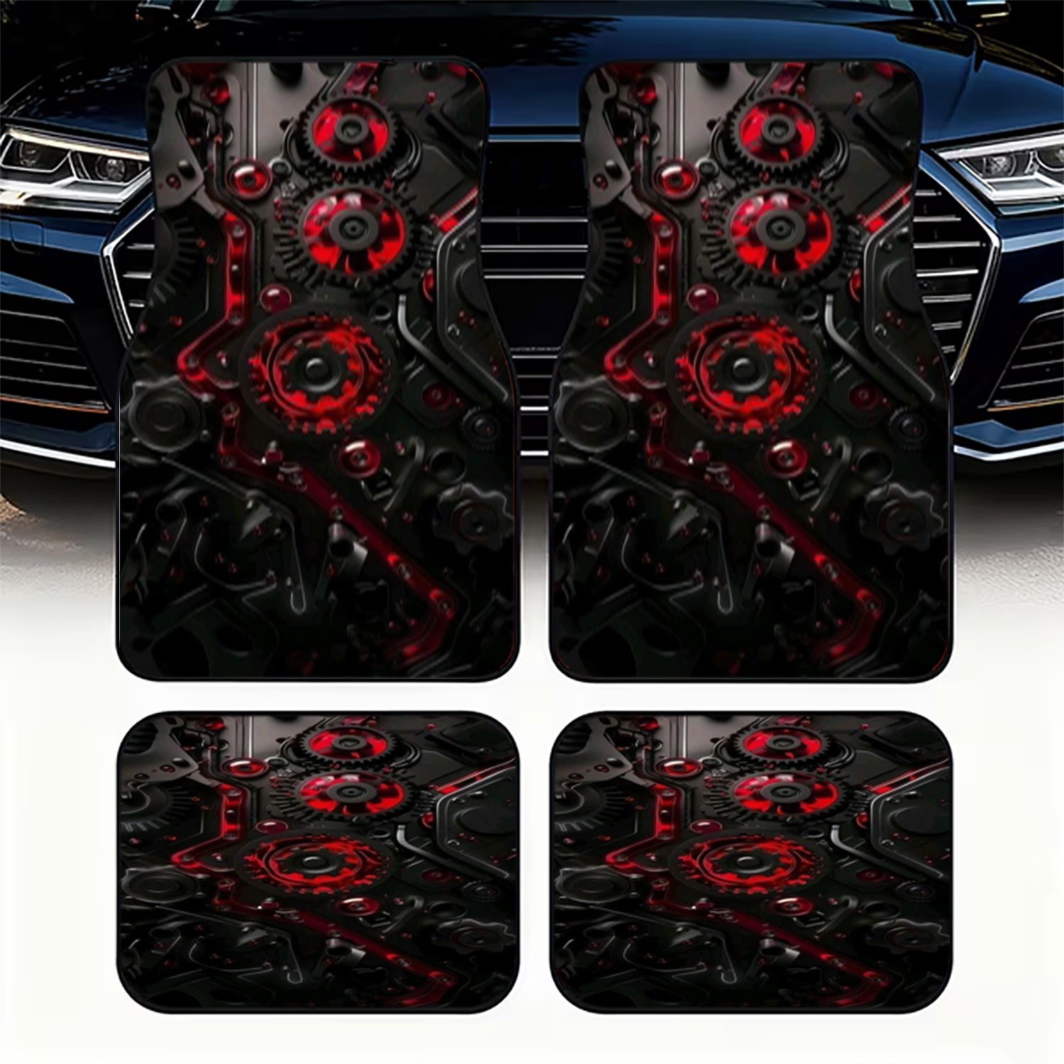 Interior Design Industrial Style - 4 Buah Karpet Lantai Mobil, Gaya