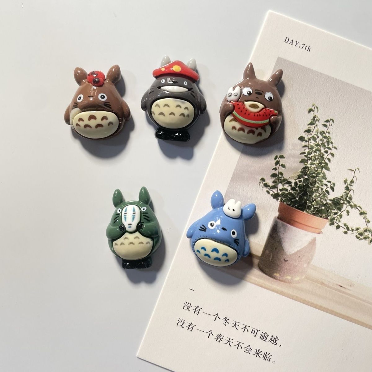Interior Design Kitchen - Magnet Kulkas Resin Anime Totoro, Stiker