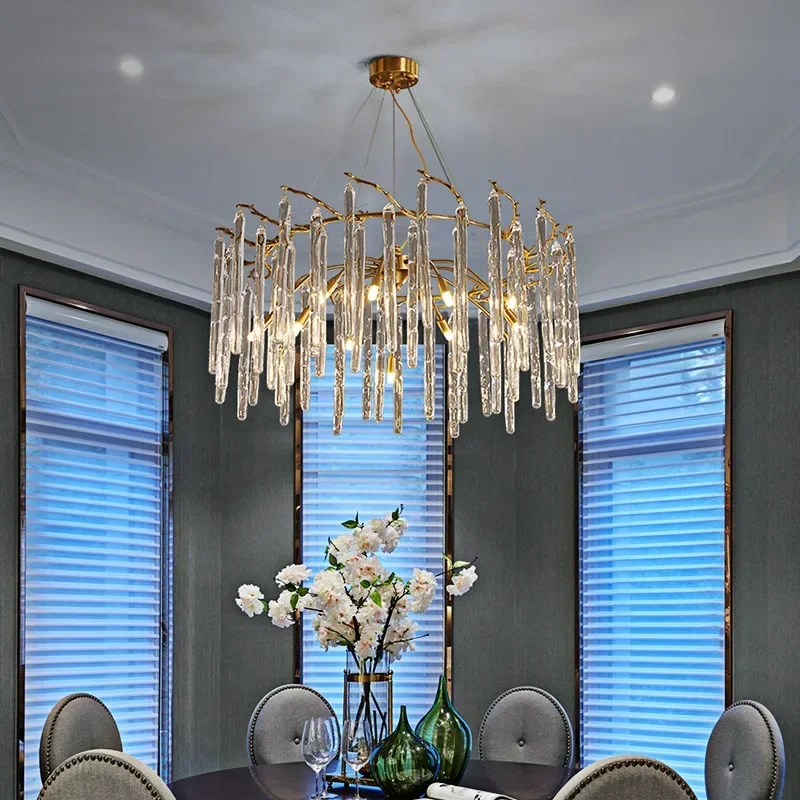 Lampu Langit-langit Kristal Wa - Interior Design Luxury Living Room ulasan dan harga