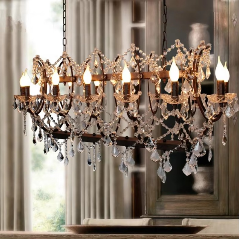 Lampu Kristal Chandelier Gaya  - Interior Design Industrial Style ulasan dan harga