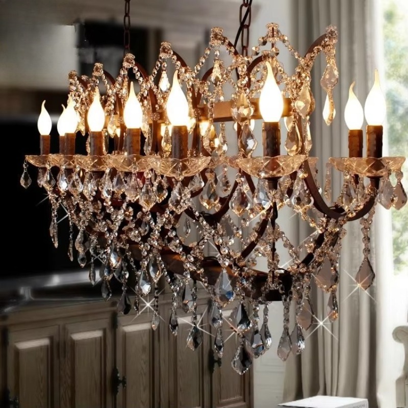 Lampu Kristal Chandelier Gaya  - Interior Design Industrial Style ulasan dan harga