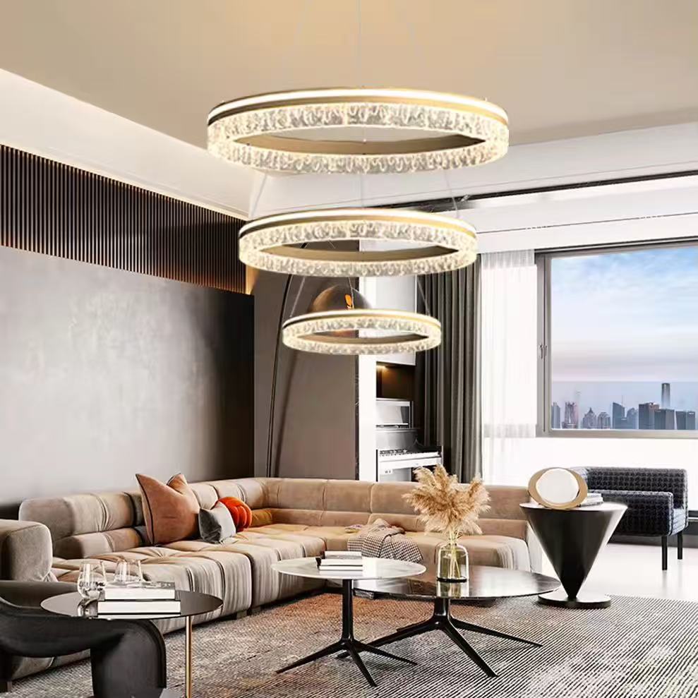 Lampu Gantung Kristal LED Desa - Interior Design Remote ulasan dan harga