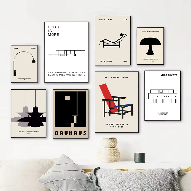 Poster Arsitektur Abstrak Desa - Interior Design Concept ulasan dan harga