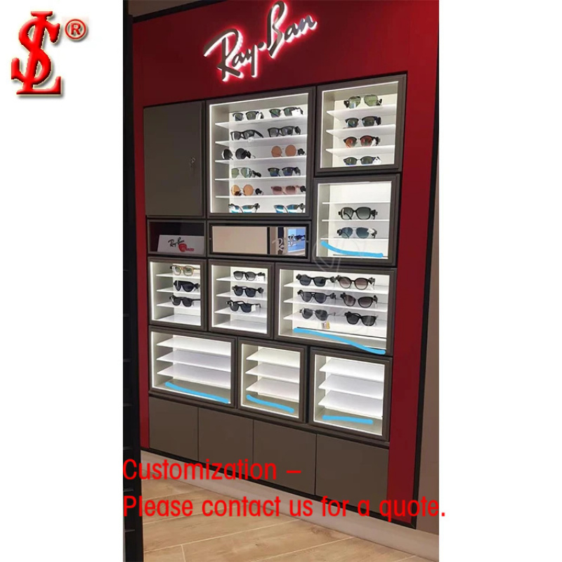 Rak Display Kacamata Fashion R - Interior Design Retail ulasan dan harga