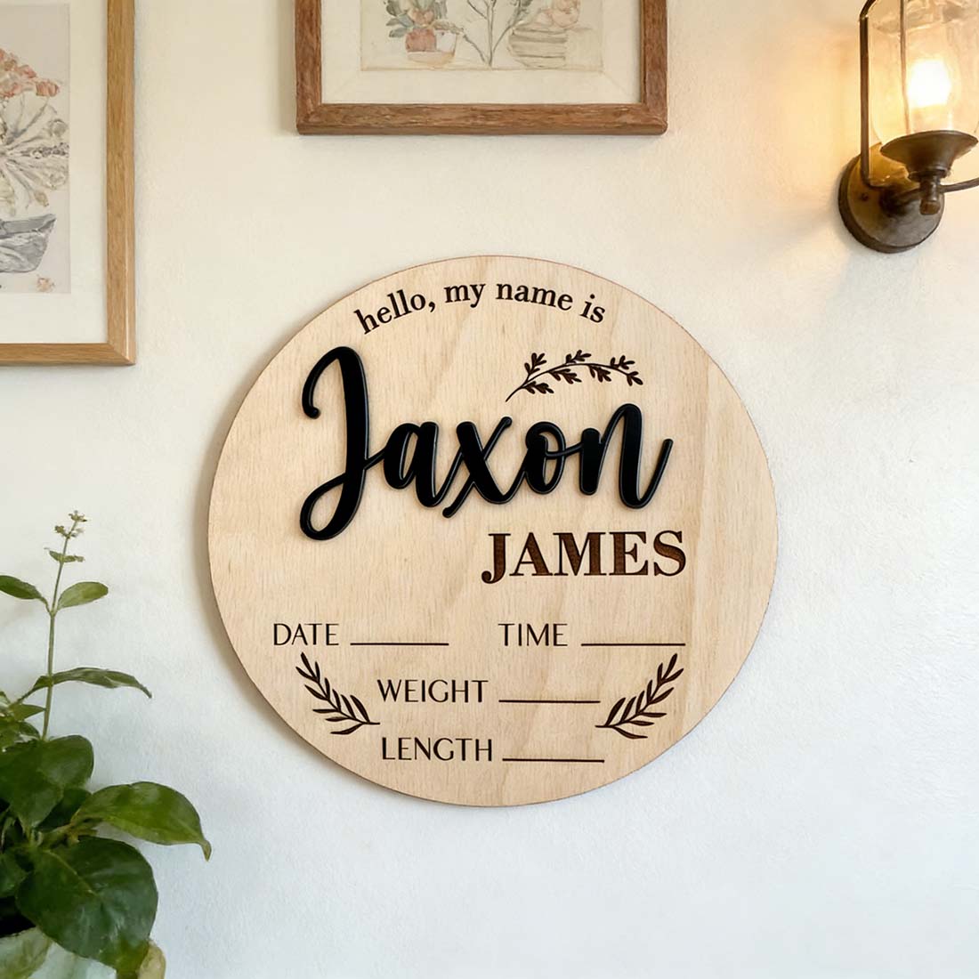 1 Buah Tanda Pengumuman Bayi K - Interior Design Names ulasan dan harga