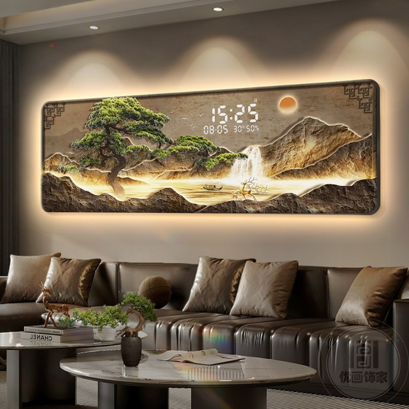 Jam Dinding Digital Mewah Ukur - Interior Design Luxury Living Room ulasan dan harga