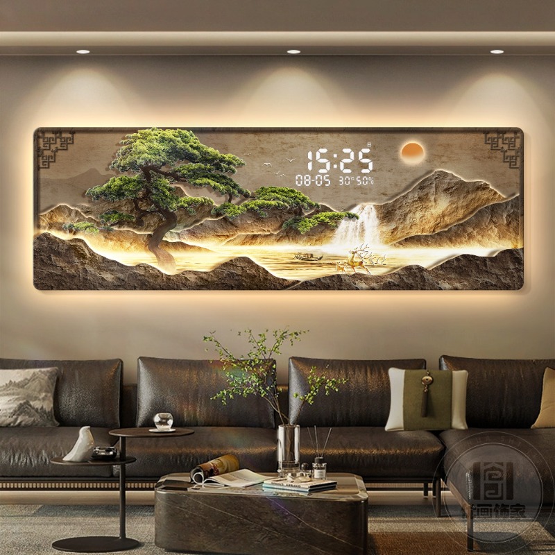Jam Dinding Digital Mewah Ukur - Interior Design Luxury Living Room ulasan dan harga