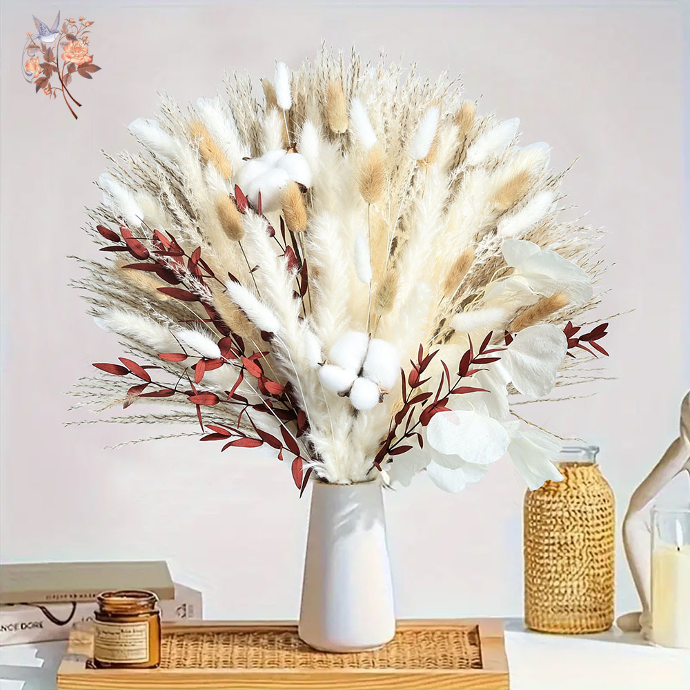 70pcs Buket Bunga Pampas Kerin - Dried Pampas Bundle ulasan dan harga