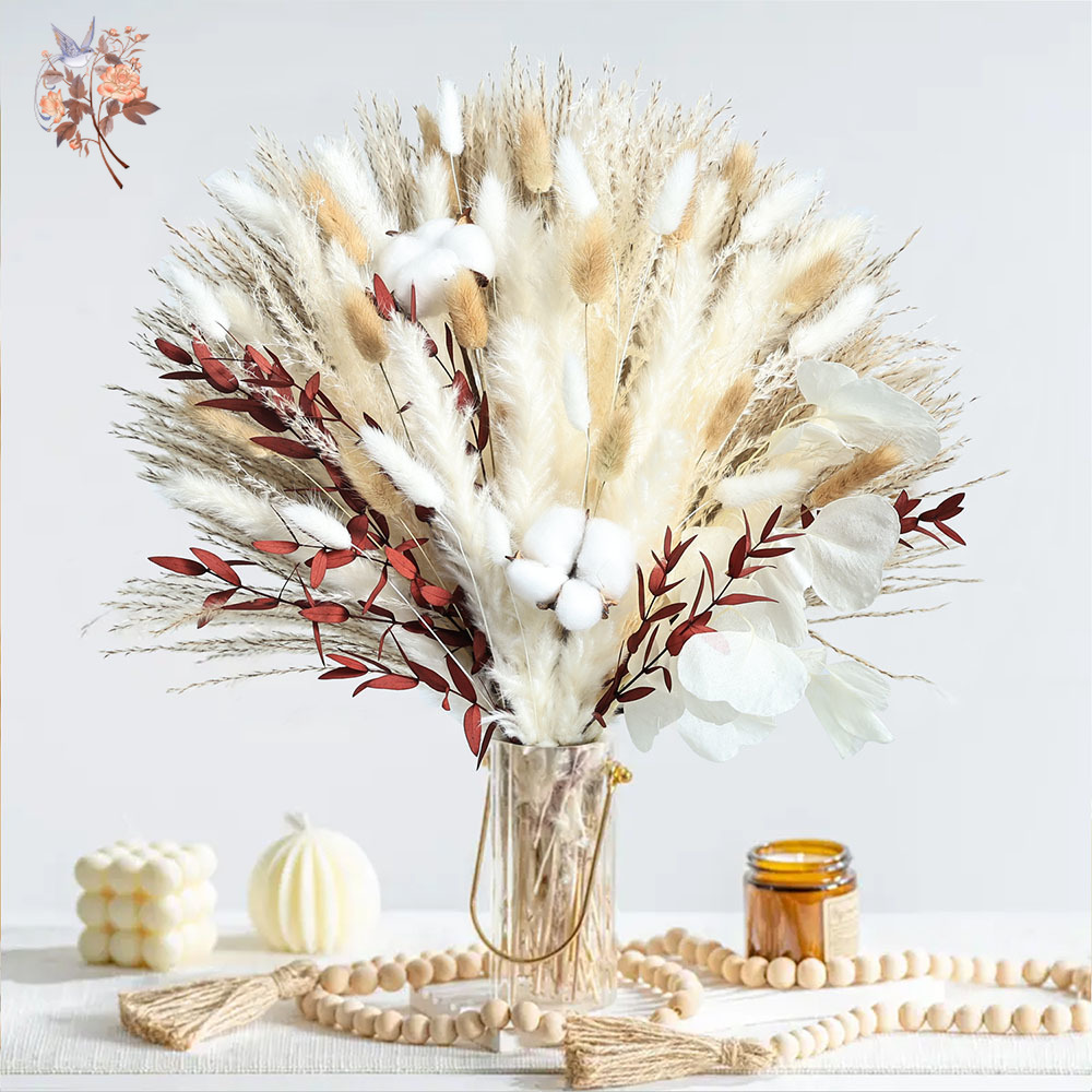 70pcs Buket Bunga Pampas Kerin - Dried Pampas Bundle ulasan dan harga
