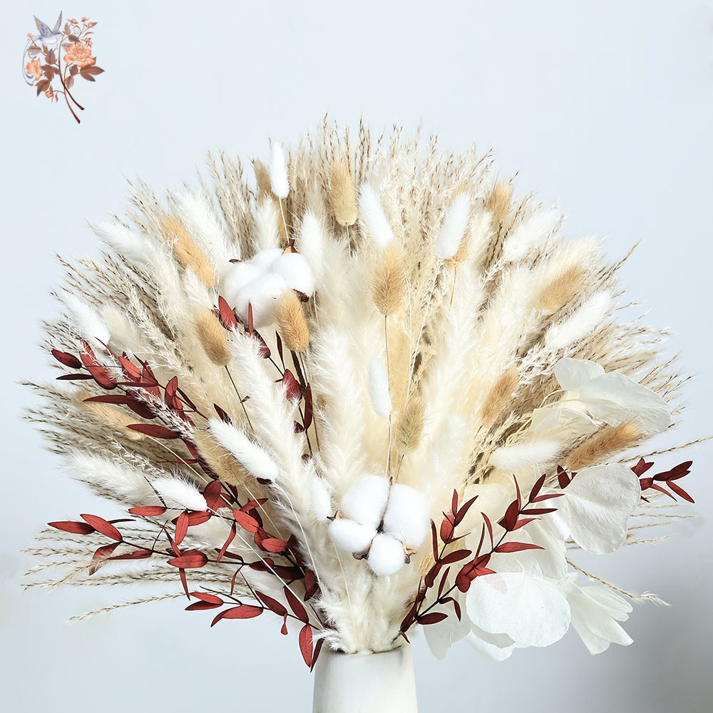 70pcs Buket Bunga Pampas Kerin - Dried Pampas Bundle ulasan dan harga