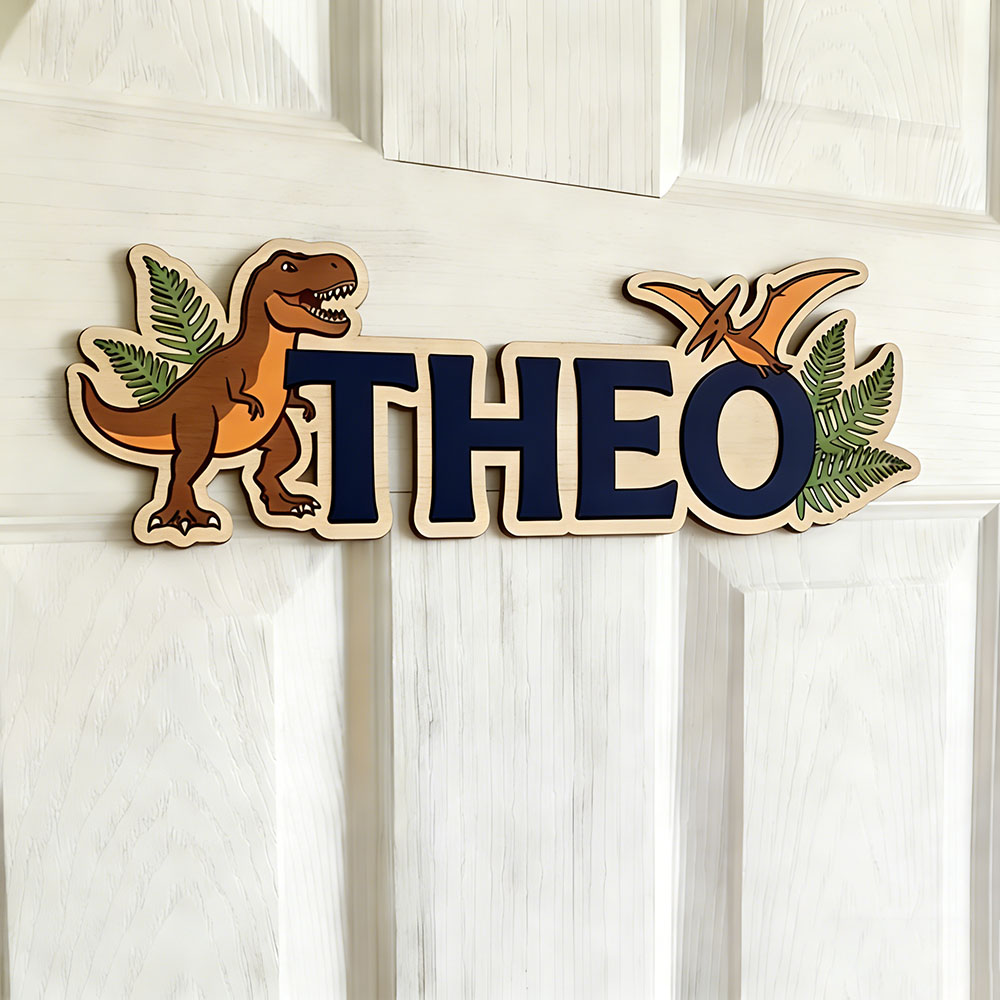 Tanda Nama Dinosaurus yang Dip - Interior Design Names ulasan dan harga