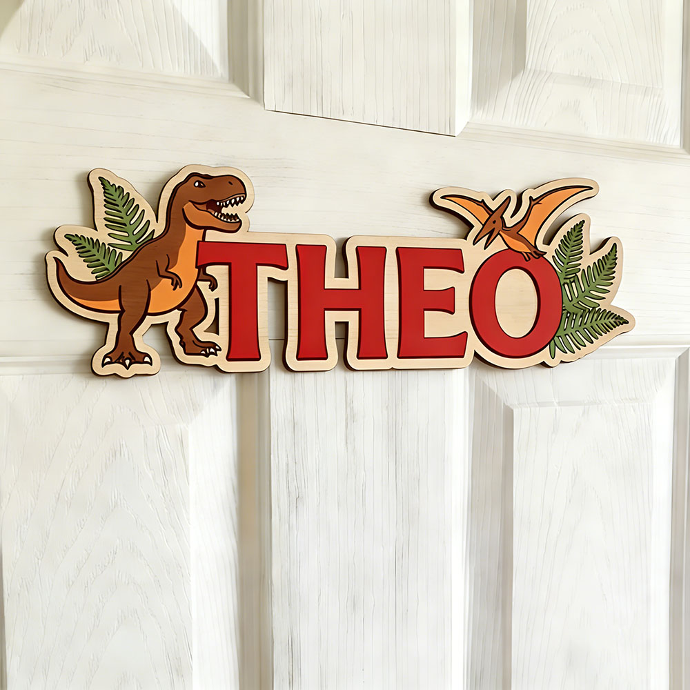 Tanda Nama Dinosaurus yang Dip - Interior Design Names ulasan dan harga
