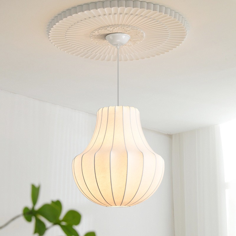 Lampu Gantung Kain Gaya Wabi-S - Interior Design Remote ulasan dan harga