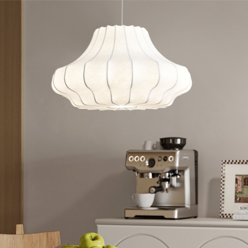 Lampu Gantung Kain Gaya Wabi-S - Interior Design Remote ulasan dan harga